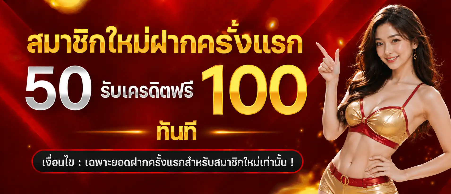 TOPS8 โปรสมาชิกใหม่ฝากครั้งแรก 50 รับเครดิตฟรี 100 ทันที